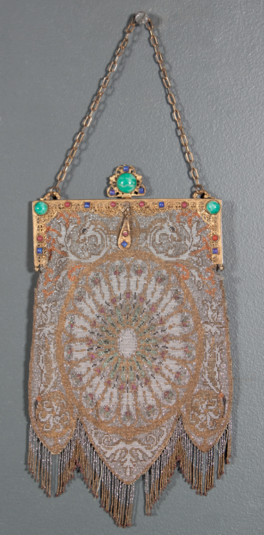 Edwardian beaded handbag late 19th 136552