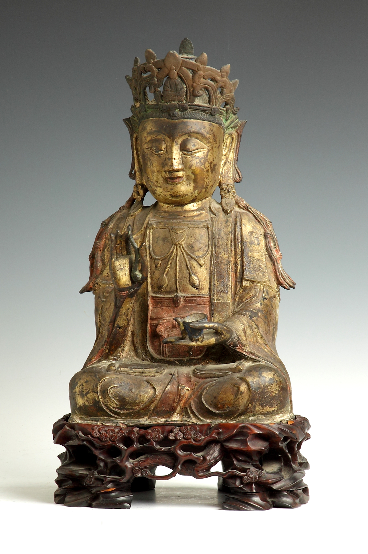 Chinese Ming Gilt Bronze Buddha 136589