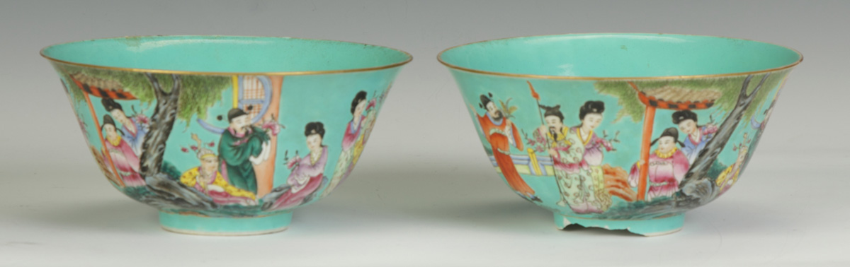 A Pair of Chinese Turquoise Glazed 1365b2