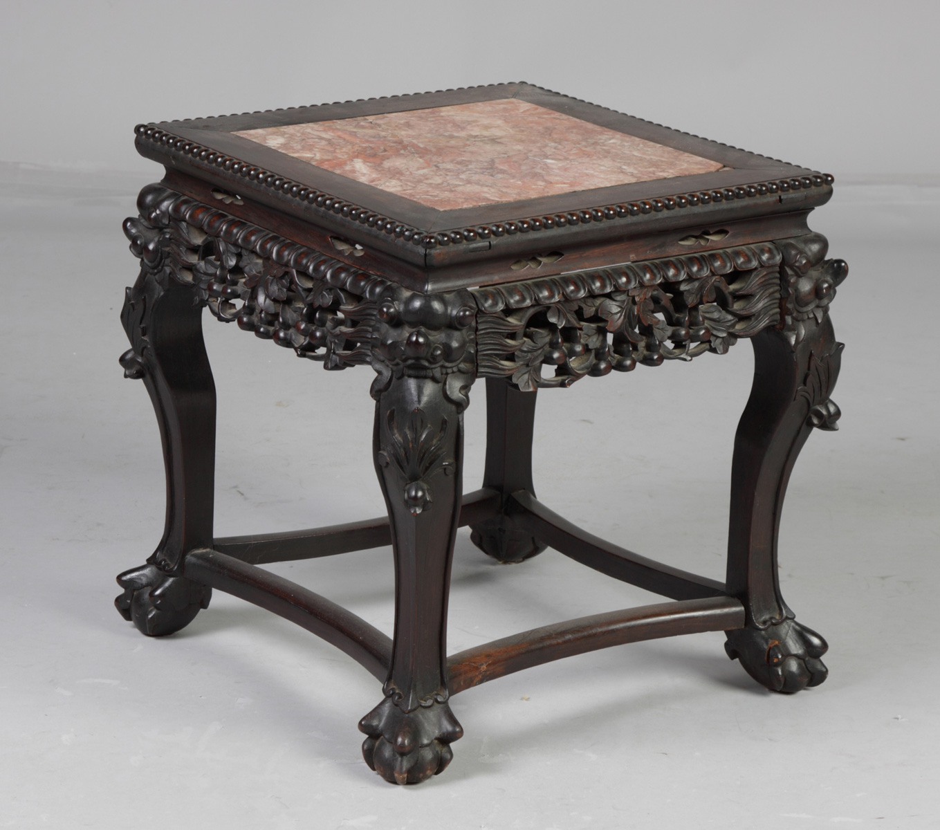 Chinese Carved Hardwood Table with