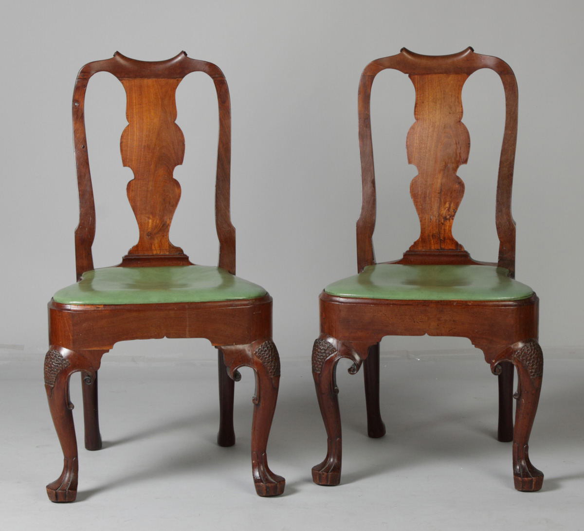 Queen Anne Mahogany Side Chairs 13660d