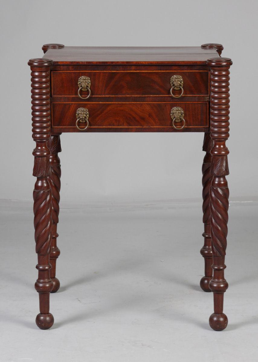 MA 2 Drawer Mahogany Sewing Stand