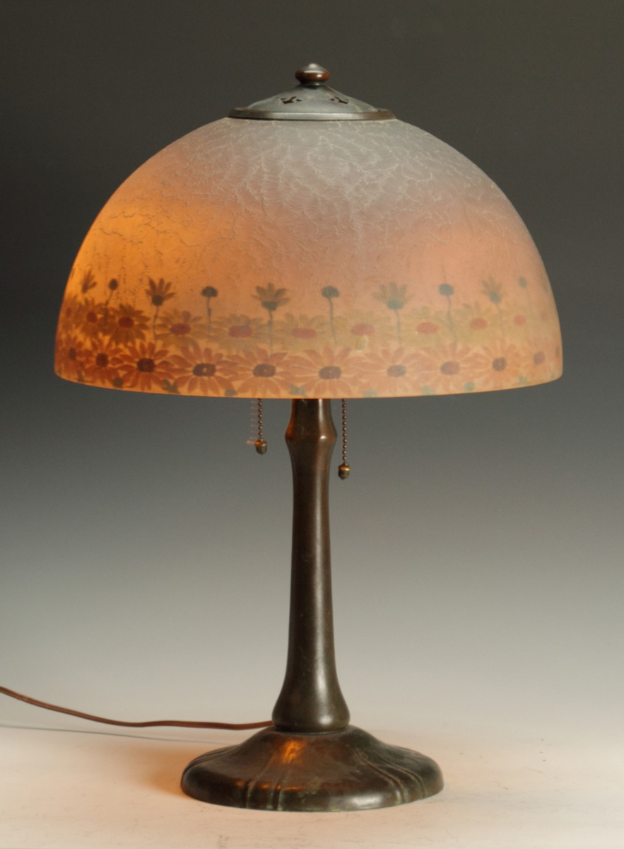 Handel Reverse Painted Lamp Chipped 136646