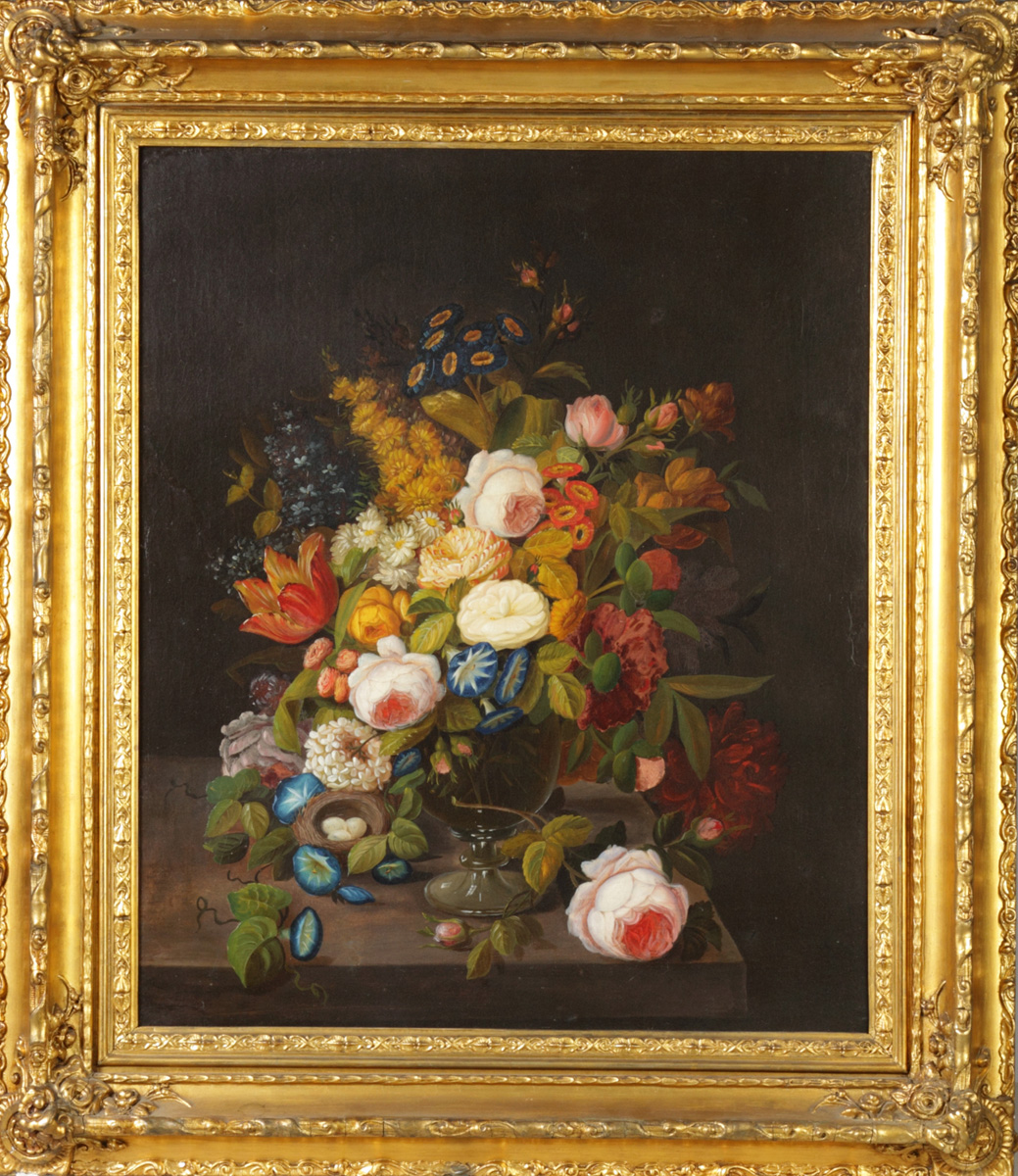 19th Cent. Still Life of Flower and