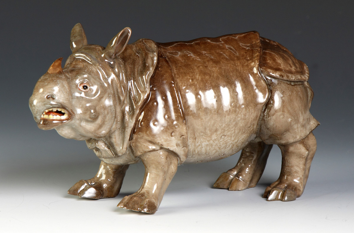 Meissen Porcelain Rhinocerous Condition: