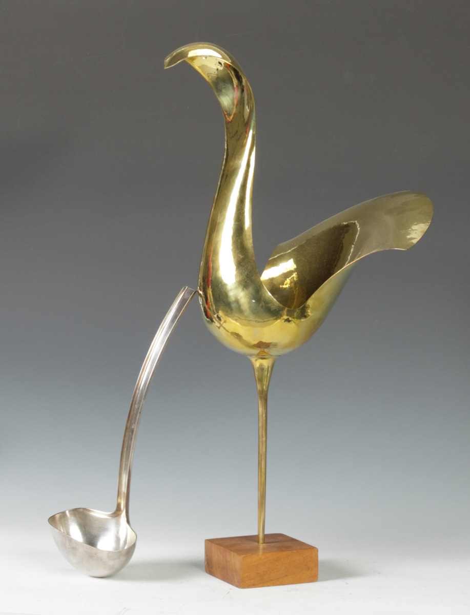 Hans Christensen Brass Bird SculptureHJC.Condition: