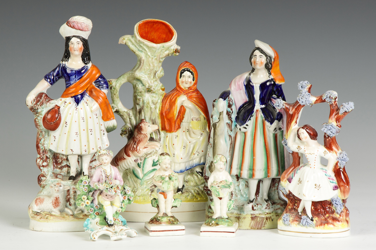 Group of Staffordshire 19th cent.