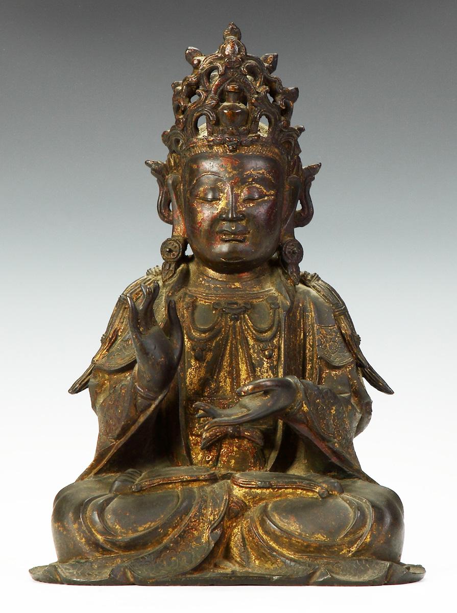 An Early Chinese Bronze Seated 136739