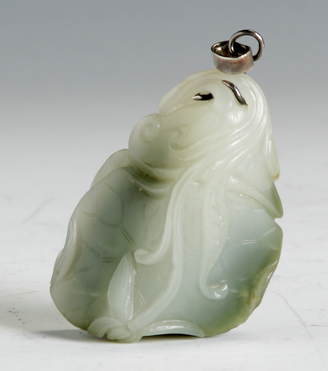 Carved Jade Pendant Early. Depicting