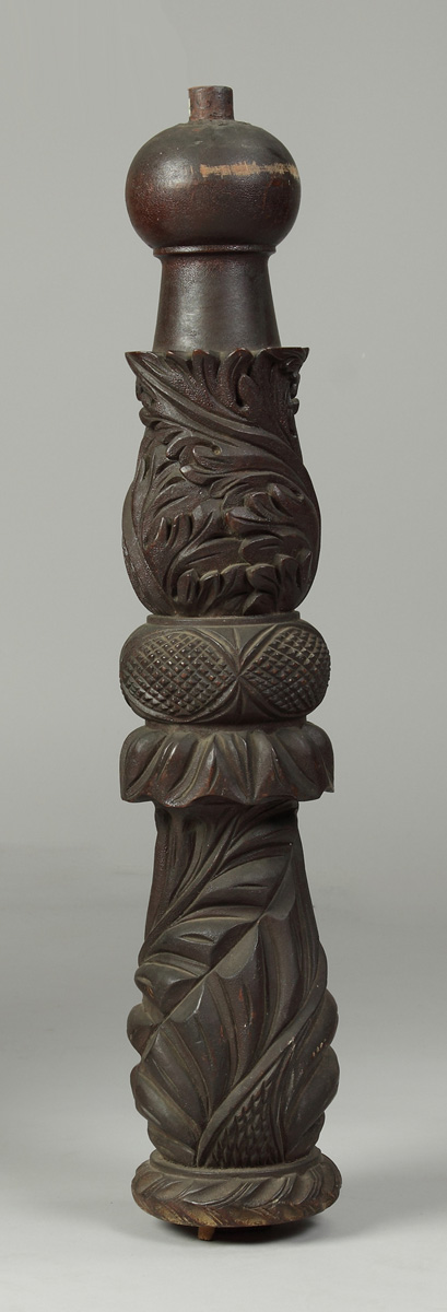 Federal Carved Newel Post Condition  1367b2