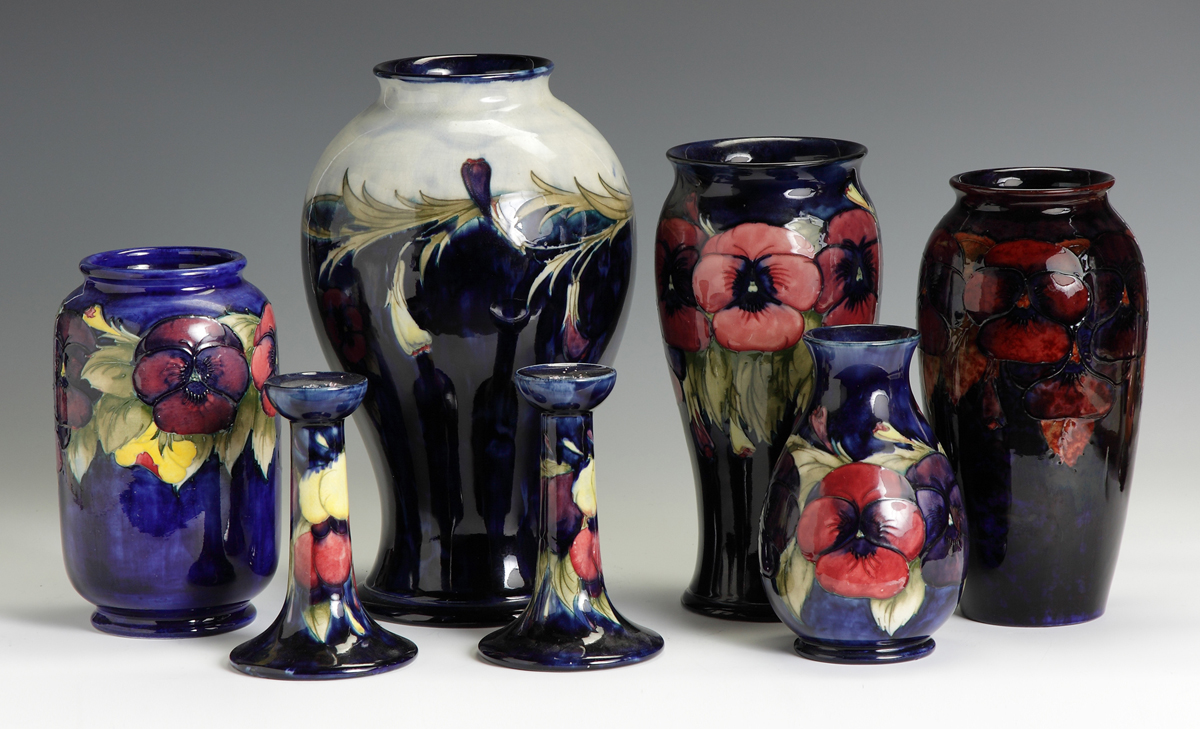 Moorcroft Pansy VaseCondition  1367d7