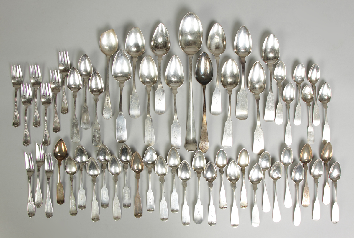 Group of Coin Silver Teaspoons 136872