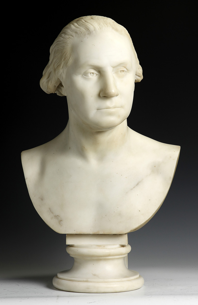 Period Carved Marble Bust of George
