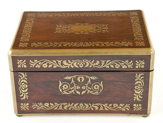 Victorian rosewood traveling necessarie 1368b4