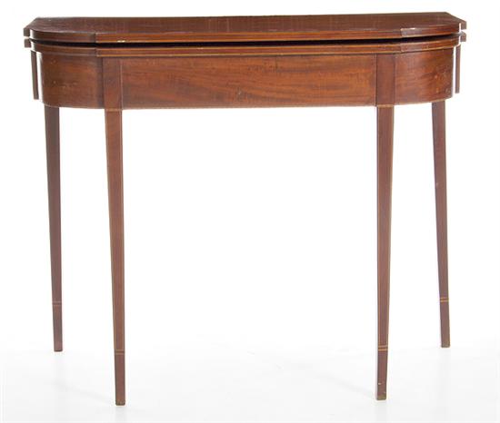 Federal inlaid mahogany card table 1368d5