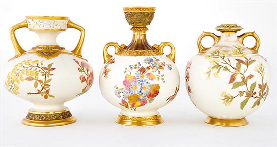 Royal Worcester painted porcelain