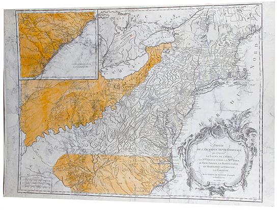 Early map of the eastern United States