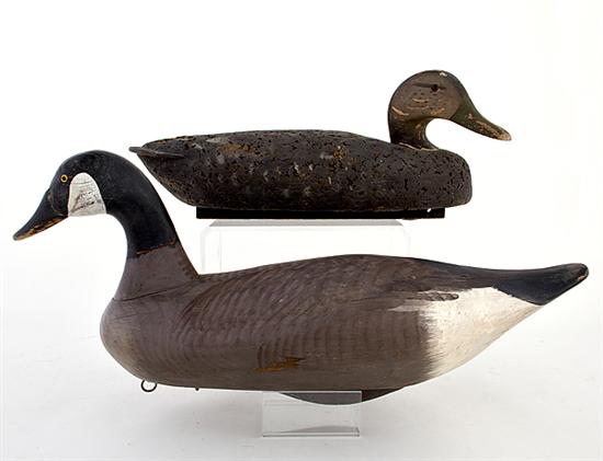 Canada goose and duck decoy painted 136920