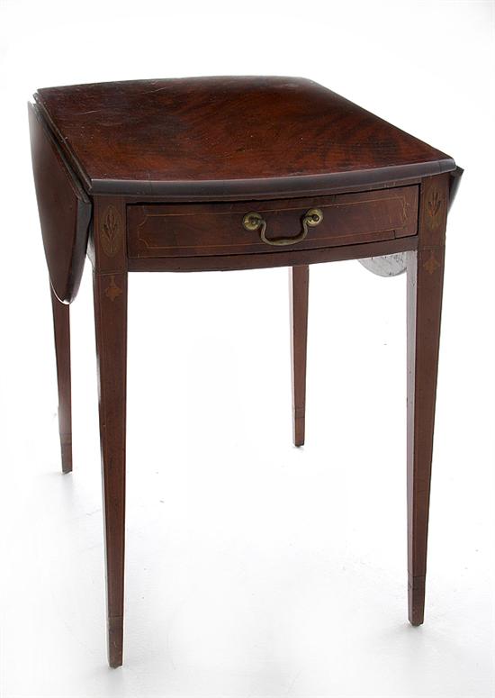 Federal inlaid mahogany Pembroke 13693b