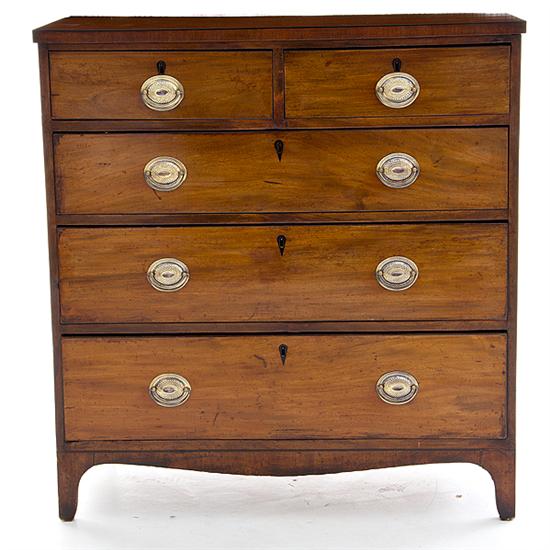 English Victorian mahogany chest 13697f