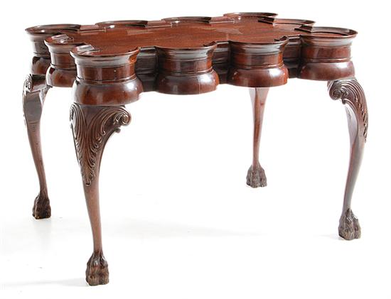 Chippendale style mahogany turret top 13698e