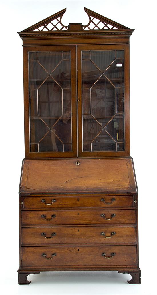 Georgian mahogany bureau bookcase 136988