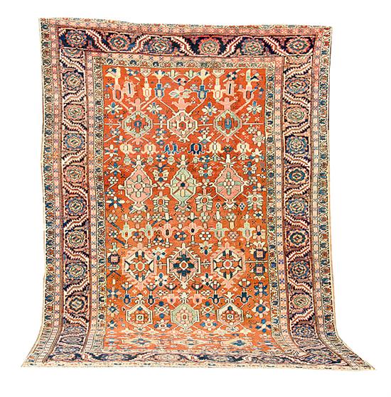 Antique Persian Heriz carpet circa