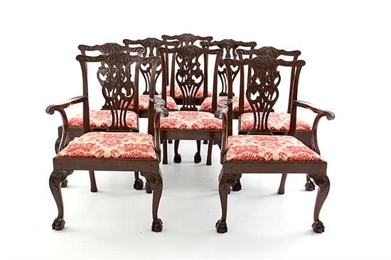 Set of 8 George III style mahogany