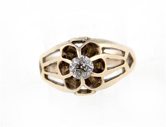 Gold and diamond ring openwork 1369cb