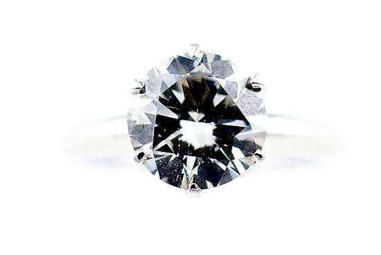 Diamond solitaire ring 2 54ct centered 1369c4