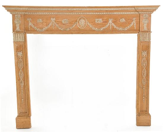 Very fine Georgian pine fireplace 1369d7