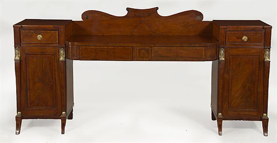 Regency inlaid mahogany and brass mounted 1369d8