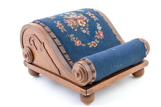 Victorian needlework upholstered