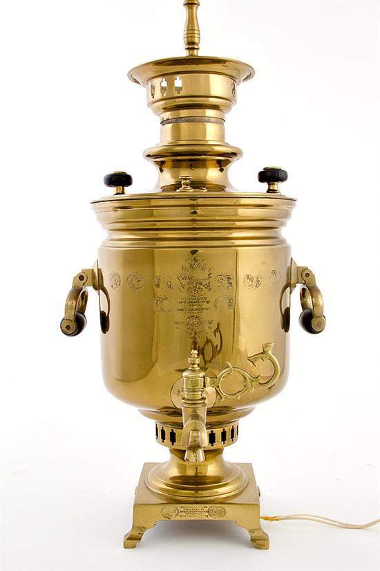 Russian brass samovar circa 1900