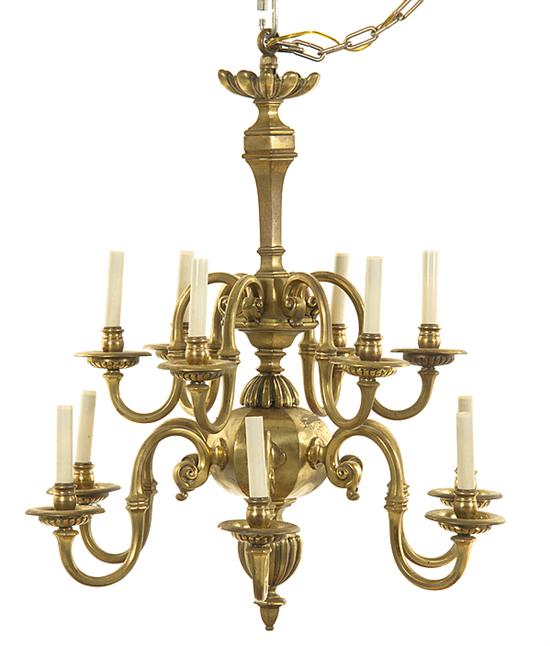 Bronze twelve light chandelier 136a3f