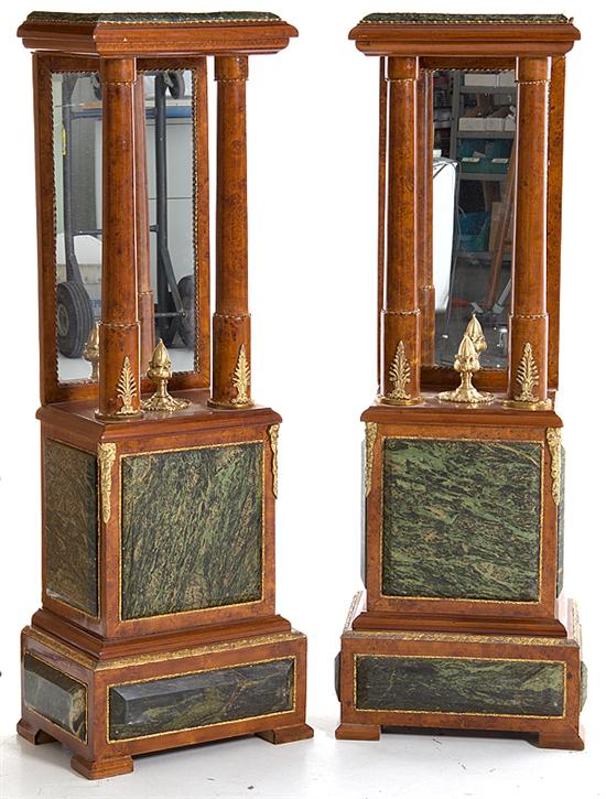 Pair French Empire style marble 136a4c