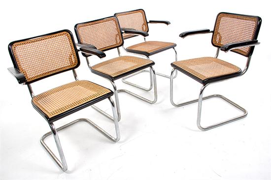 Set of four cantilever Cesca chairs 136a76