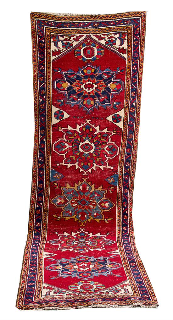 Persian Heriz runner 3' x 10'4''