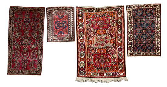 Four Semi Antique Carpets one Sarouk 136ab9