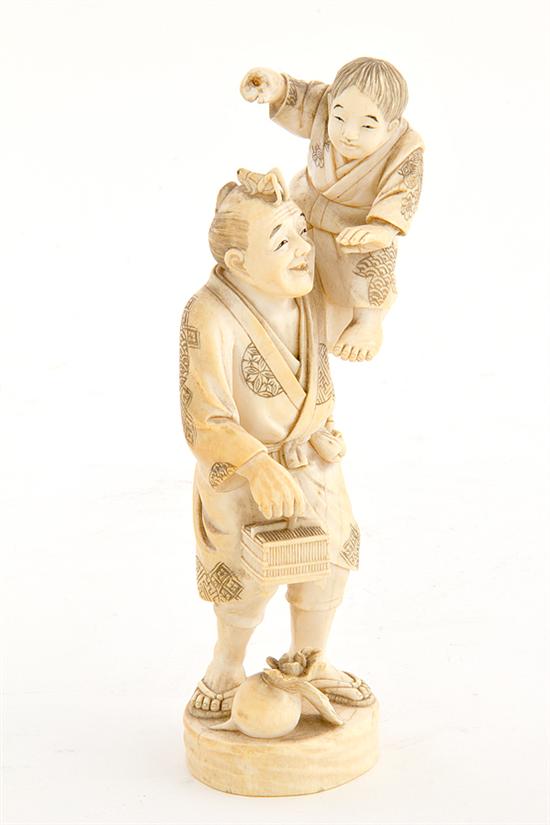 Japanese carved ivory okimono 19th 136ac4