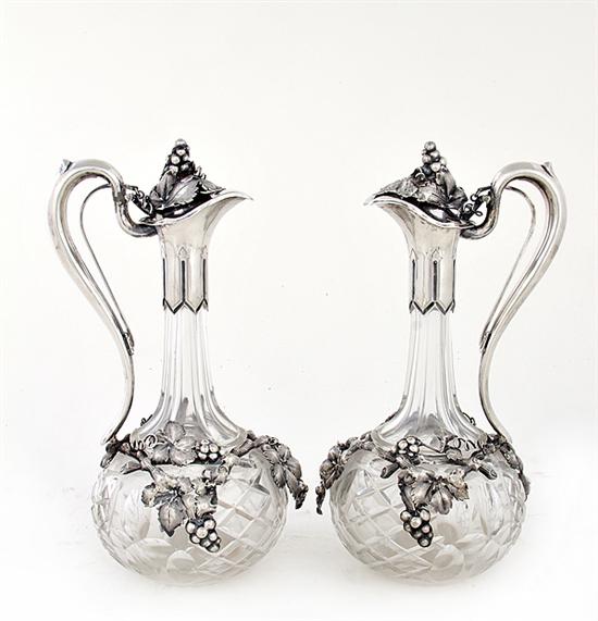 Pair Austro-Hungarian silver-mounted