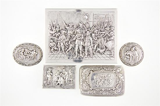 Continental silver boxes Dutch 136b36