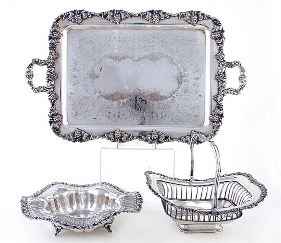 Silverplate footed waiter centerbowl 136b5a