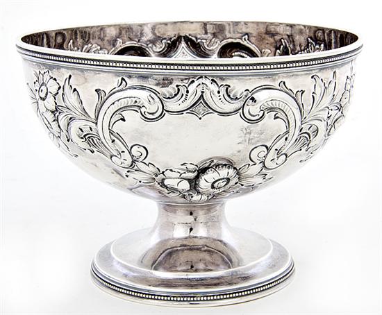 Charleston coin silver footed bowl 136b62