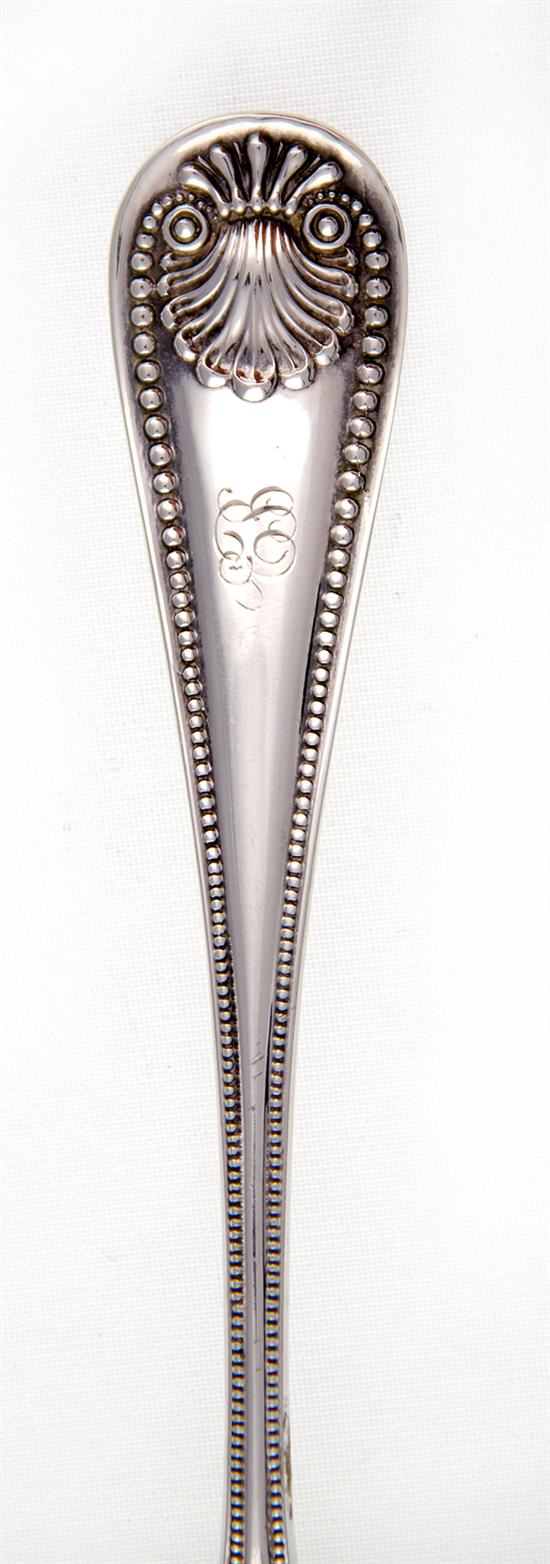 Whiting Bead pattern sterling serving