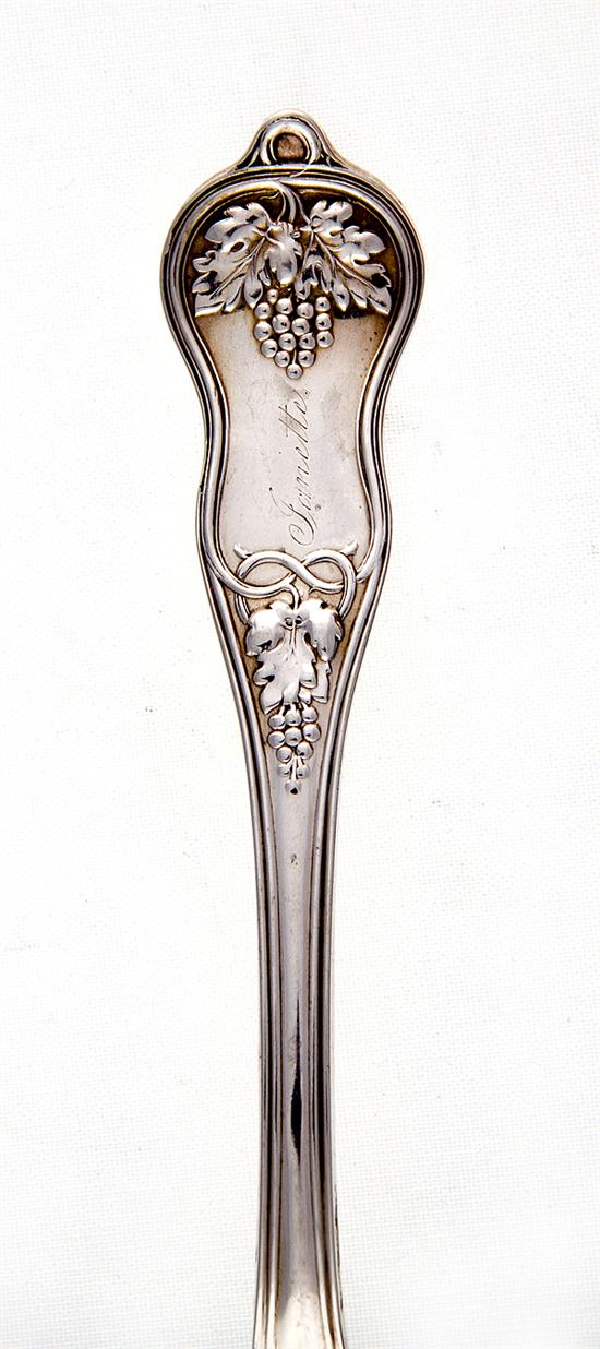 Whiting Grapevine pattern silver flatware