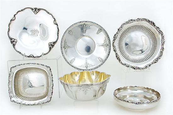 Whiting sterling bowls and trays