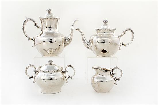 Whiting Louis XV sterling four piece 136c88