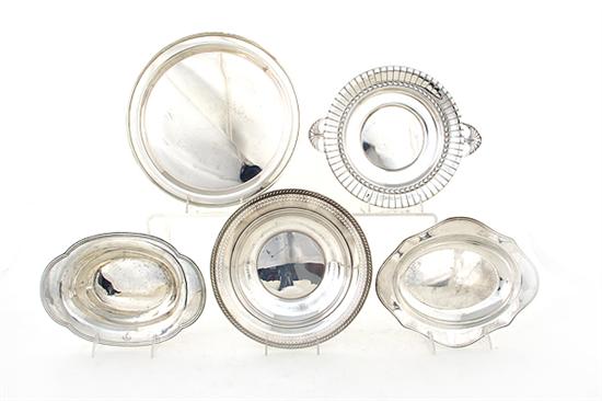 American sterling trays and serving 136cd1