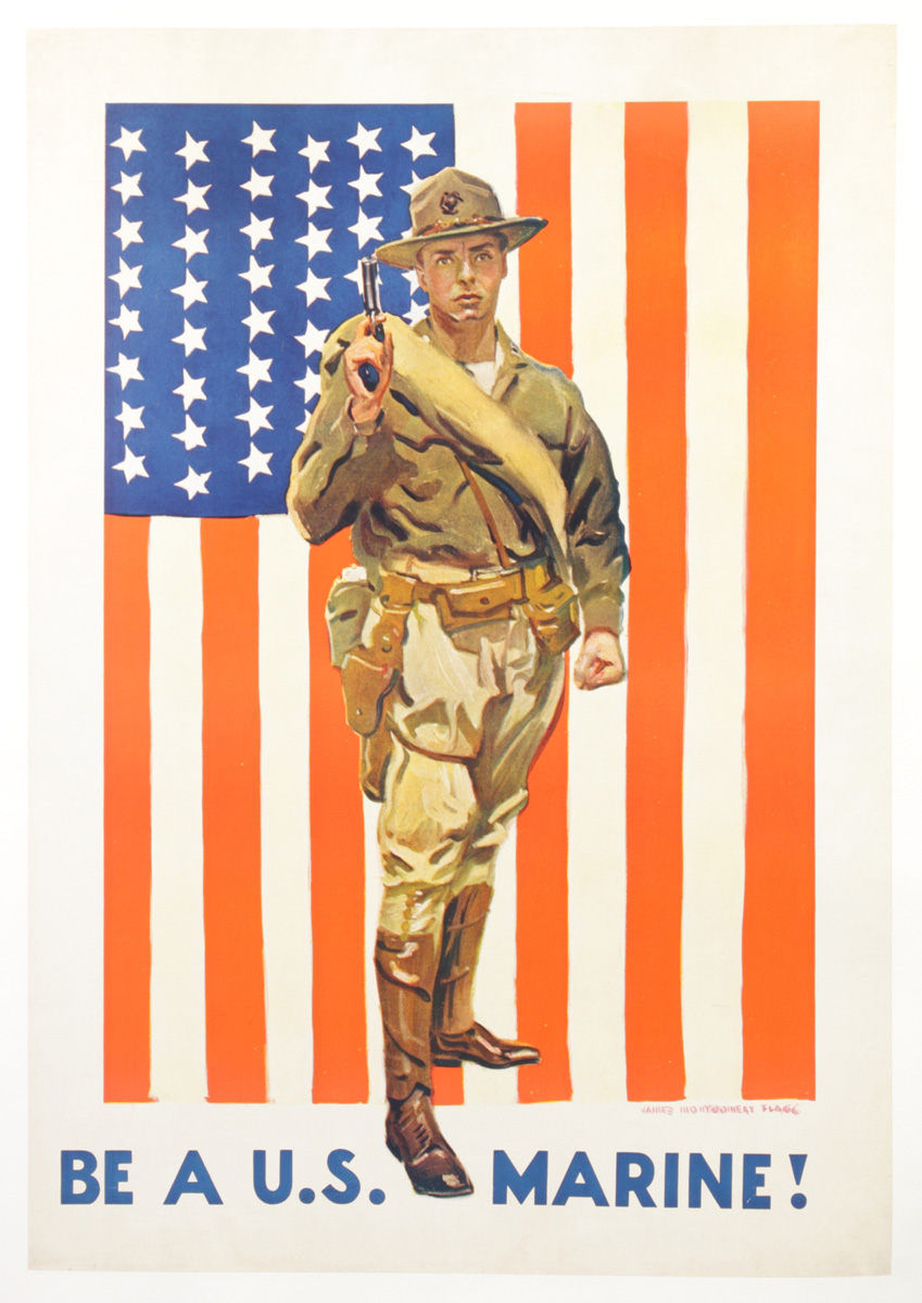 ''Be A U.S. Marine!'' Poster Professionally